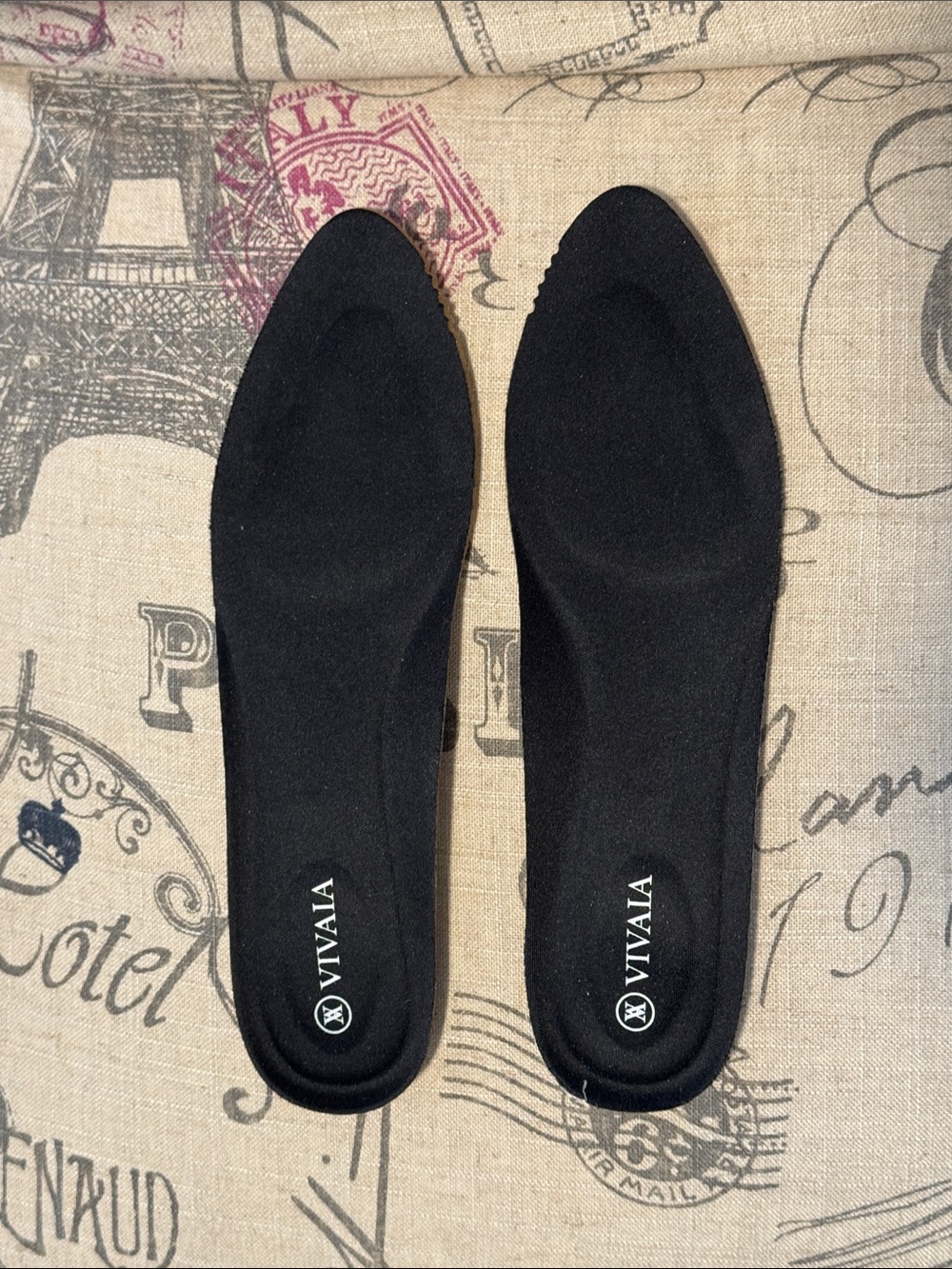 VIVAIA Tamia 2.0 Almond-toe Washable Black Slip-On Flats with Silver Stripes, 39 - Picture 6 of 11